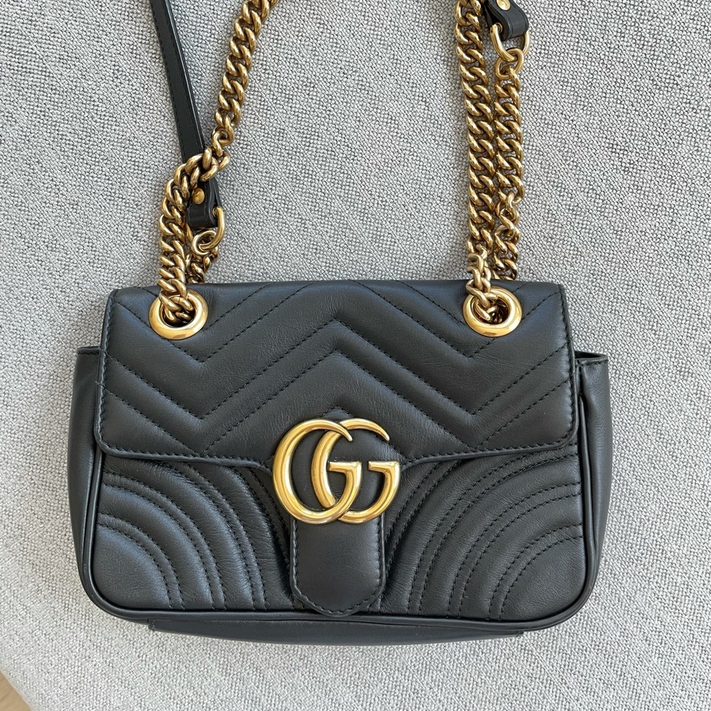 Gucci GG marmot 2.0 mini quilted black